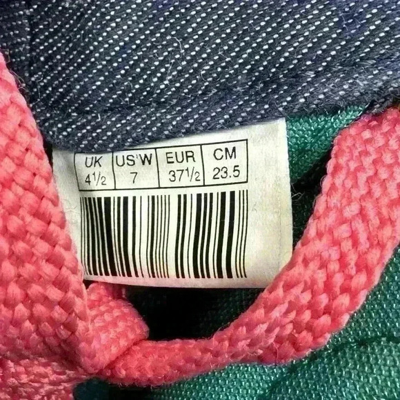 Puma First Round EX Mid Denim Plaid Coral Woman's Size 7 Casual Sneaker - Picture 8 of 9